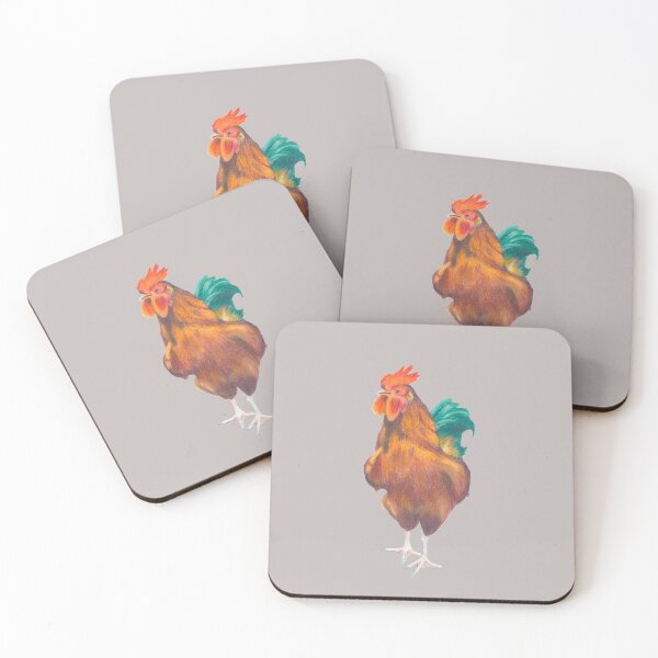 Item preview, Rooster on Light Grey designed and sold by STHoganArtist.