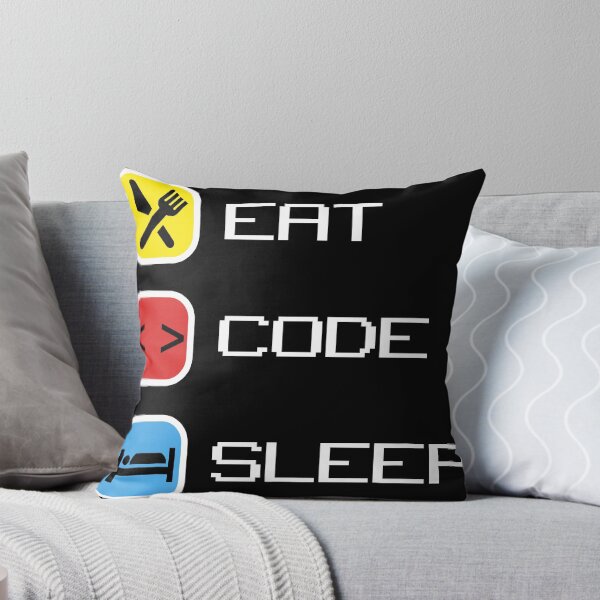 Item preview, Eat Sleep Code Computer Science Programming design graphic designed and sold by Lisbob.