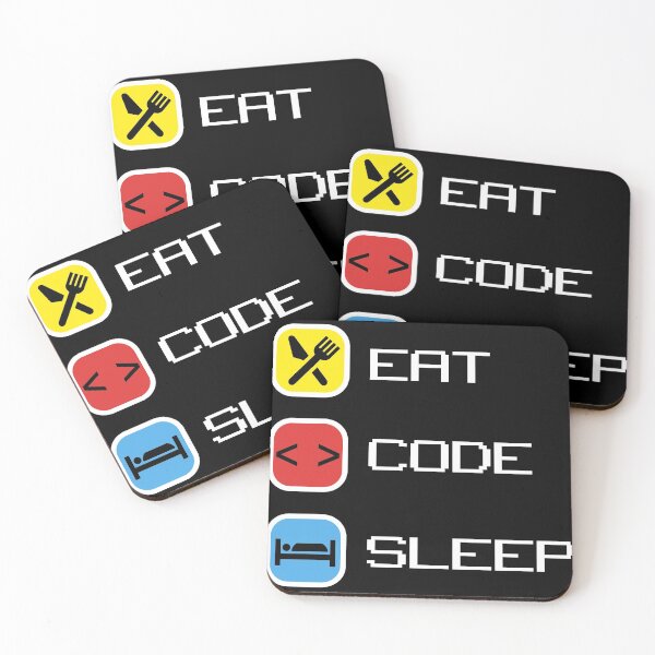 Item preview, Eat Sleep Code Computer Science Programming design graphic designed and sold by Lisbob.