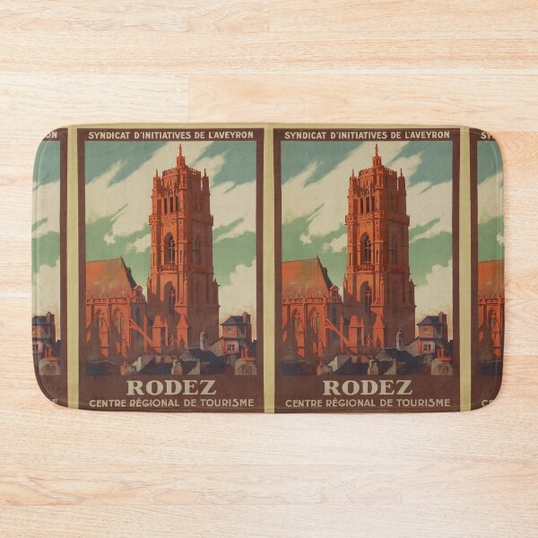 Artikelvorschau, Rodez vintage travel poster entworfen und verkauft von stickart-marek.