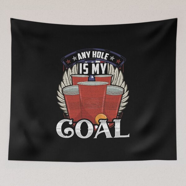 Item preview, Any Hole Is My Goal Beer Pong Patriotic USA designed and sold by perfectpresents.