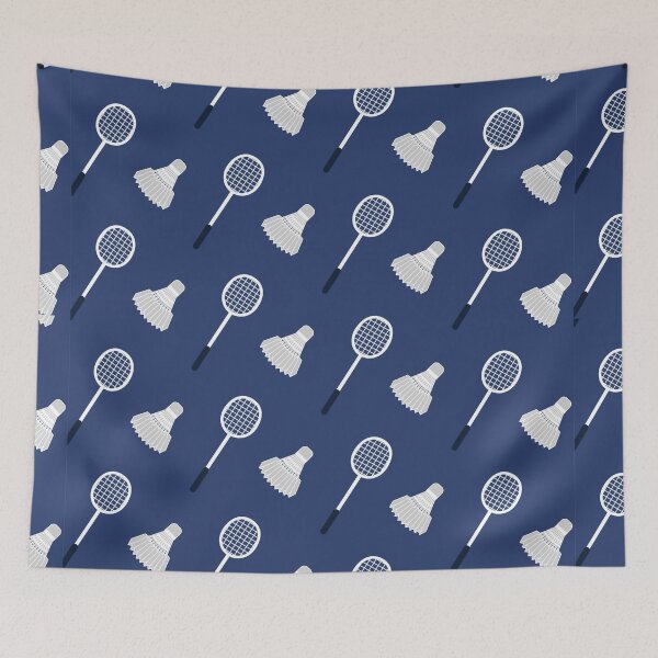 Item preview, Badminton Pattern (Blue/White) designed and sold by BuiceJox.