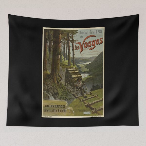 Item preview, EST Les Vosges vintage travel poster designed and sold by stickart-marek.