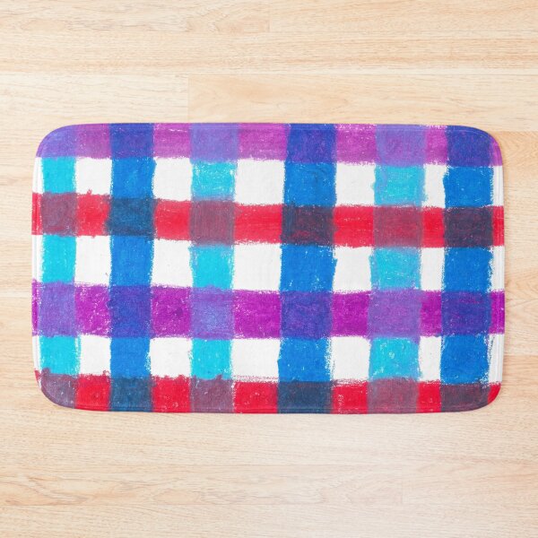 Item preview, Blue red purple checkered pattern designed and sold by lion-house.