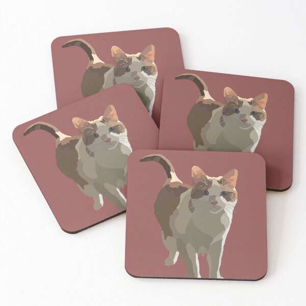Item preview, White and Orange Tabby Cat with Pink Background designed and sold by cmartin2396.