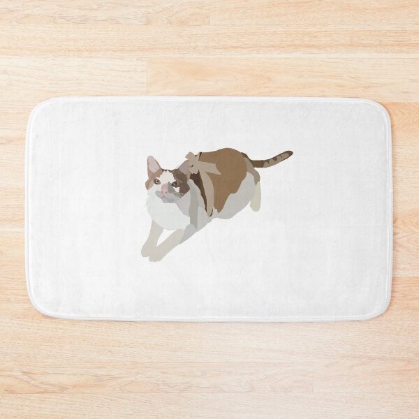 Item preview, White and Orange Tabby Cat with Bow designed and sold by cmartin2396.