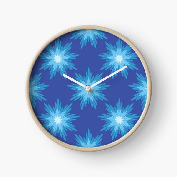 Item preview, chrysanthemum floral pattern in blue designed and sold by Tanya-GR.