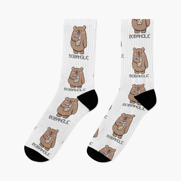 Item preview, Bobaholic Pixel Bear Loves Boba Tea! designed and sold by SirBobalot.