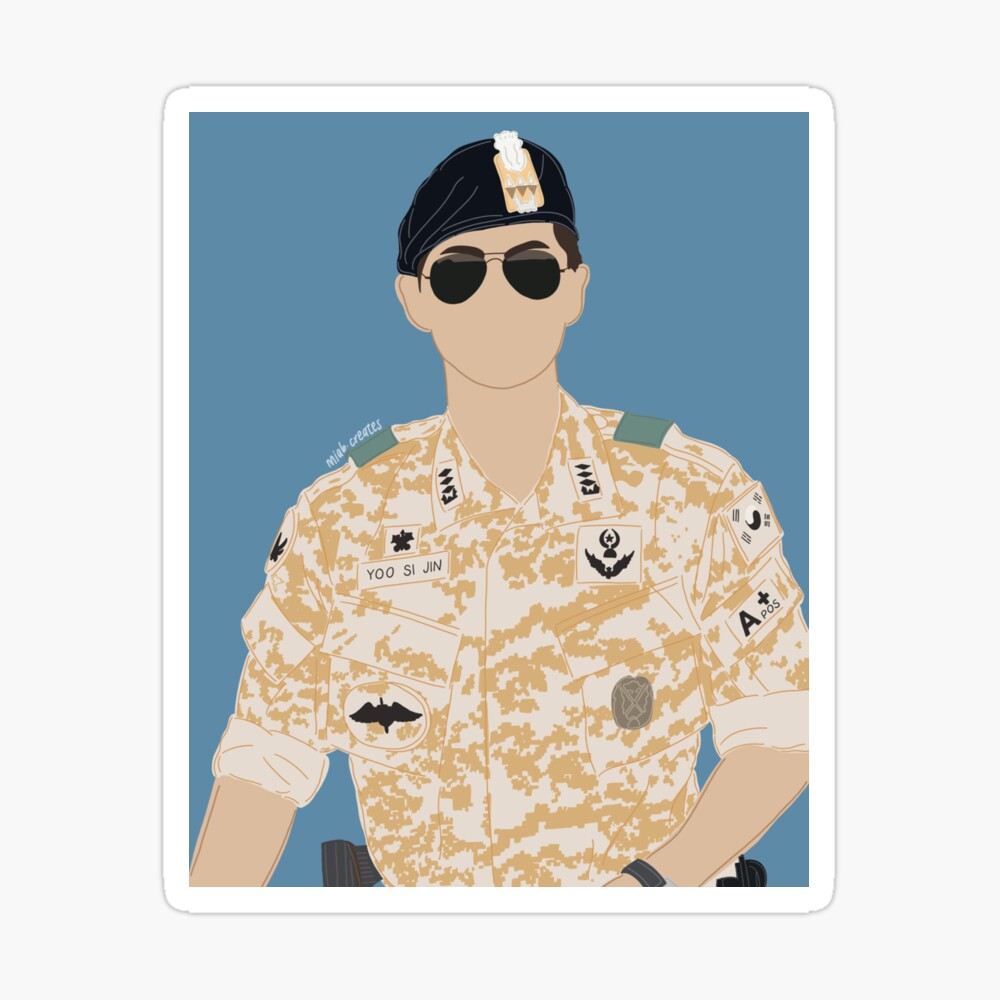 Song Joong Ki Descendants Of The Sun Poster By Fancyitup Redbubble