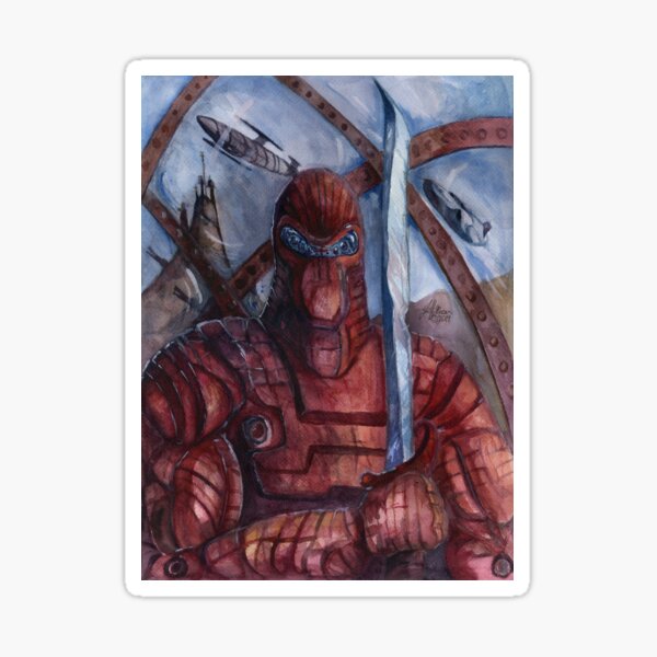 Aquanoid Warrior Sticker