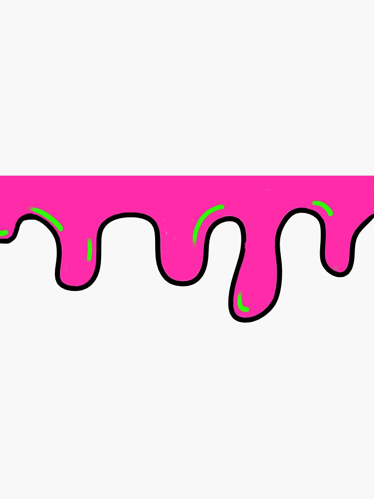 "Pink drip" Sticker by Samanthanf | Redbubble