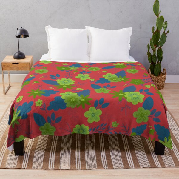 Item preview, Floral Ethnic Print Classic Design - Flame Scarlet (Olive, Teal, Crimson) designed and sold by AudaciousGB.