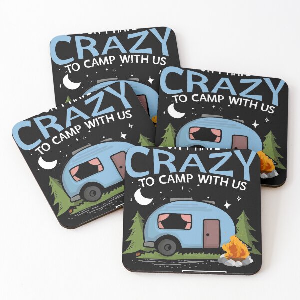Item preview, Funny Camping Lover Crazy Camping Joke Gift Design Idea des graphic designed and sold by Lisbob.