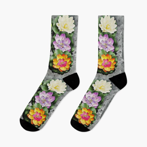 Item preview, Lotus Flowers in Water designed and sold by KiQBoutique.