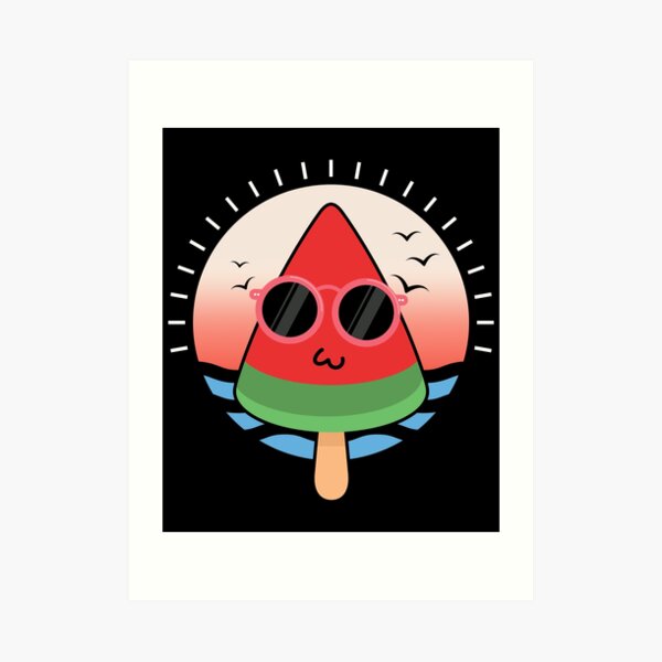 Popsicle Emoji Art Prints Redbubble - new popsicle world exclusive code in roblox popsicle