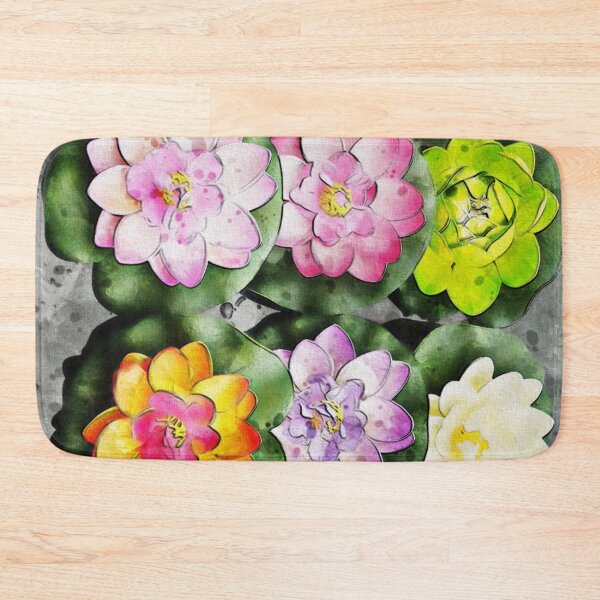 Item preview, Lotus Flowers in Water designed and sold by KiQBoutique.