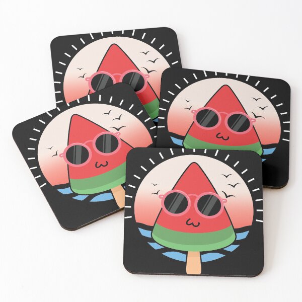 Item preview, Summer Popsicle design Funny Hipster Novelty Ice Cream Emoji print designed and sold by Lisbob.