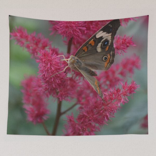 Item preview, Buckeye Butterfly on Pink Bush designed and sold by ReneeKennedy.