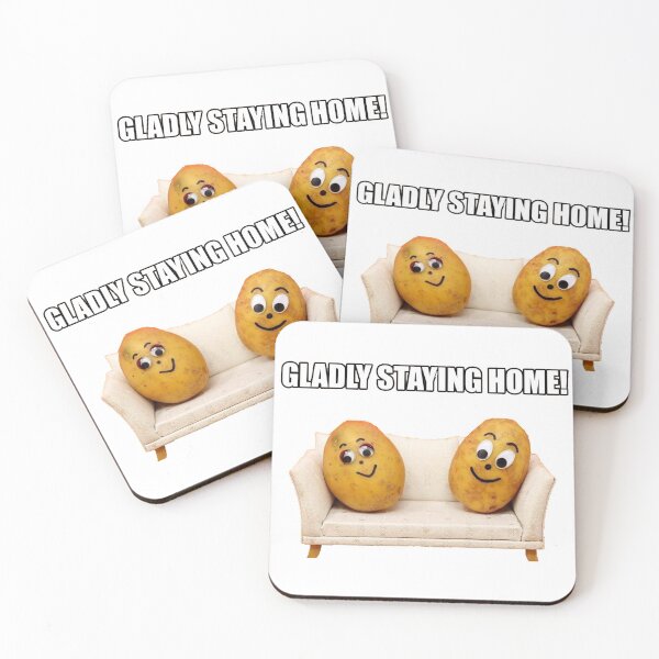 Item preview, Gladly Staying Home Couch Potatoes! designed and sold by beaugence.