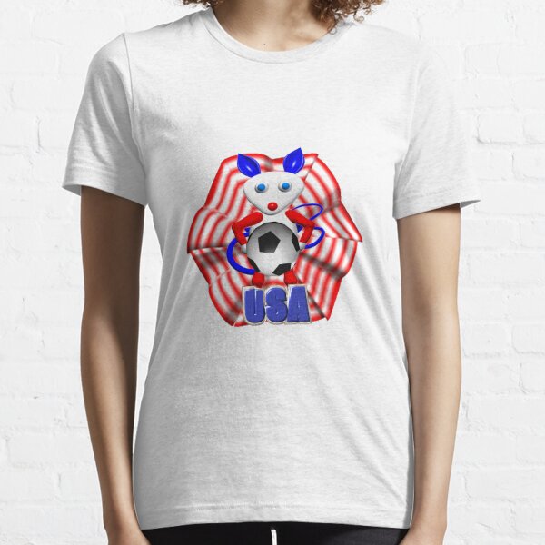 USA Soccer ball w/ mouse by Valxart Essential T-Shirt