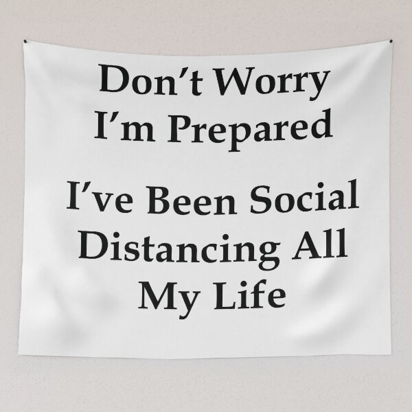 Item preview, Social Distancing Funny Meme designed and sold by BellaVille.