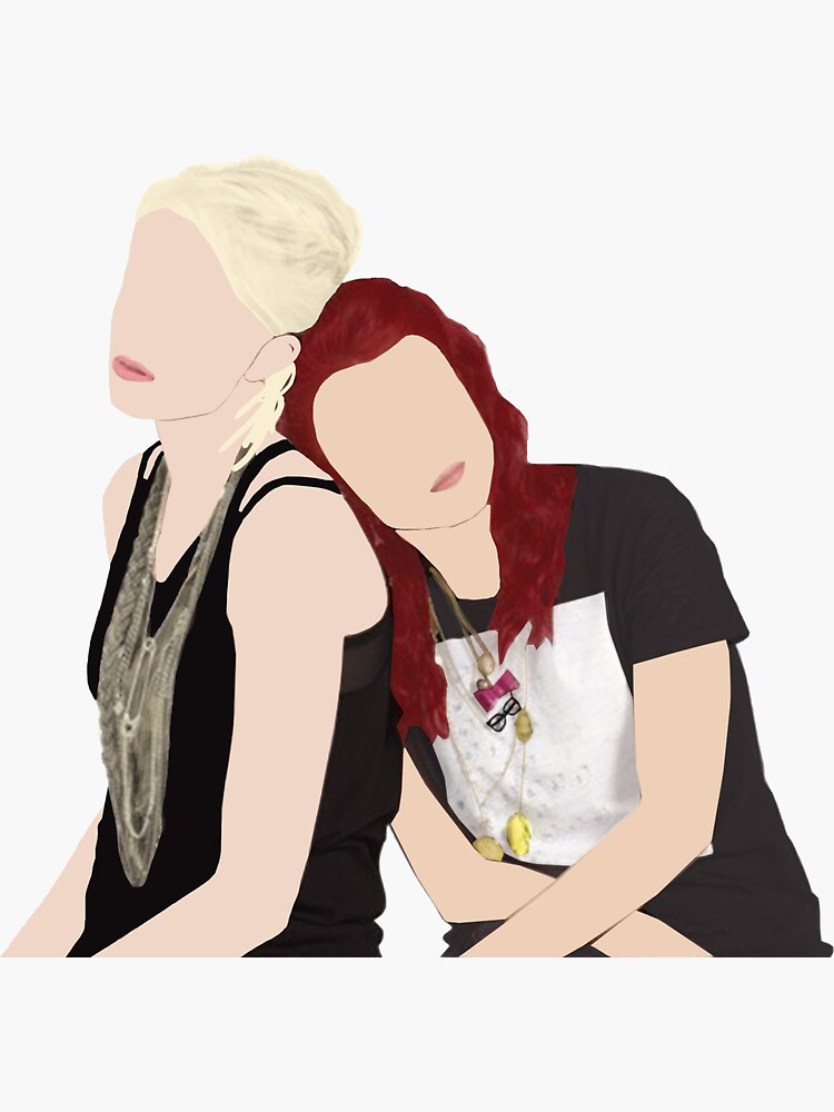 "Skins UK Naomi and Emily " Sticker by ohwowskins Redbubble