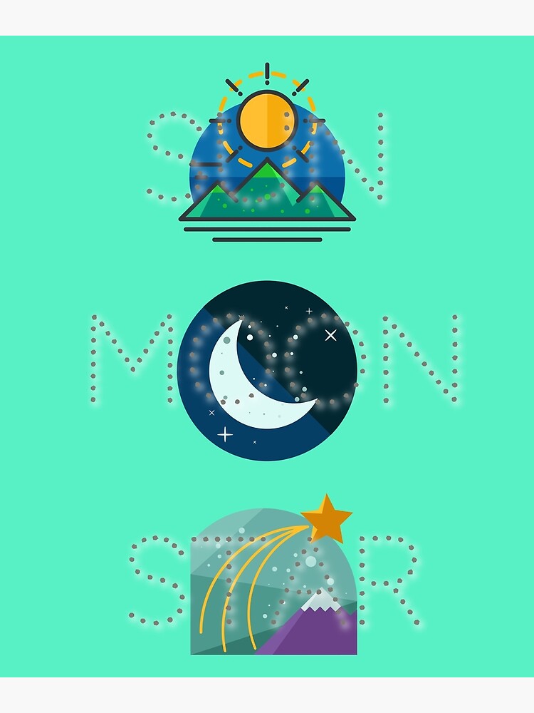 sun-moon-and-star-poster-for-sale-by-khawnjai-redbubble