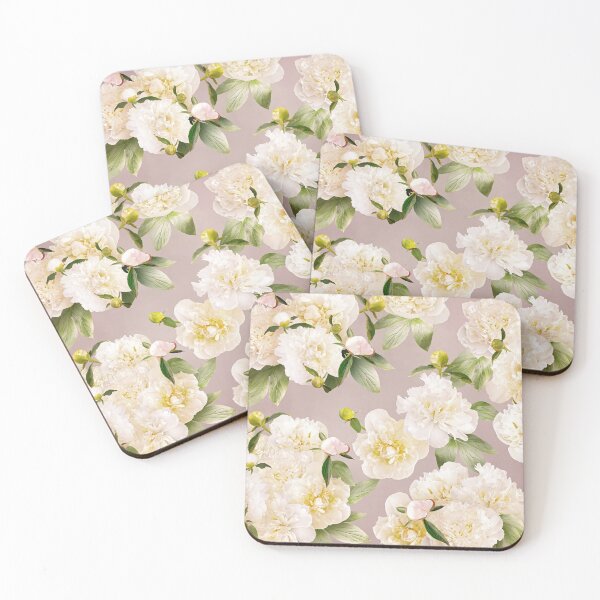 Item preview, White peonies designed and sold by RinaMDesigns.