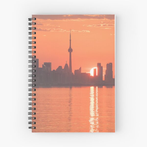 Item preview, Split Sun Path - Toronto Sunrise in Vivid Orange designed and sold by Georgia Mizuleva.