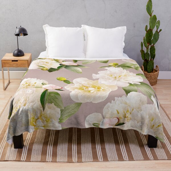 Item preview, White peonies designed and sold by RinaMDesigns.