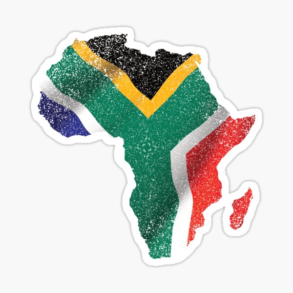 "flag south africa country eroded vintage" Sticker for Sale by