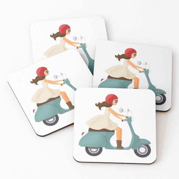 Item preview, Cute Girl On A Scooter designed and sold by TotalityDesigns.