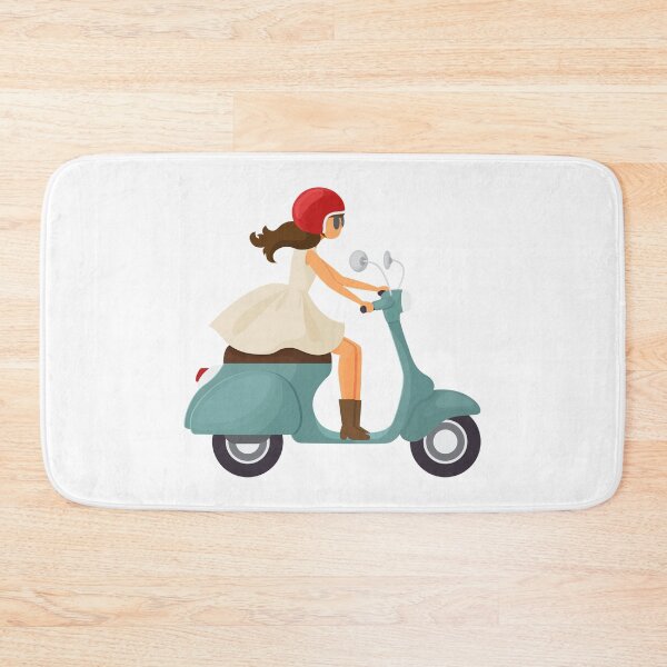 Item preview, Cute Girl On A Scooter designed and sold by TotalityDesigns.