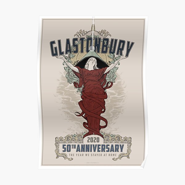 Glastonbury 50th Anniversary Poster