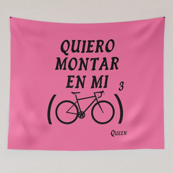 Item preview, Quiero montar en bicicleta x3 negro (I want to ride my bicycle by Fredy Mercury - Queen designed and sold by solaenbici.
