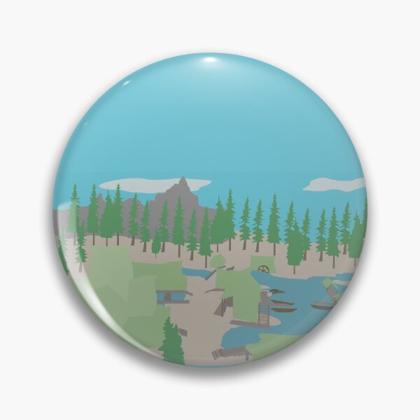 Item preview, Skyrim Morthal Landscape Vector Artwork designed and sold by Tamriel's Wanderer.