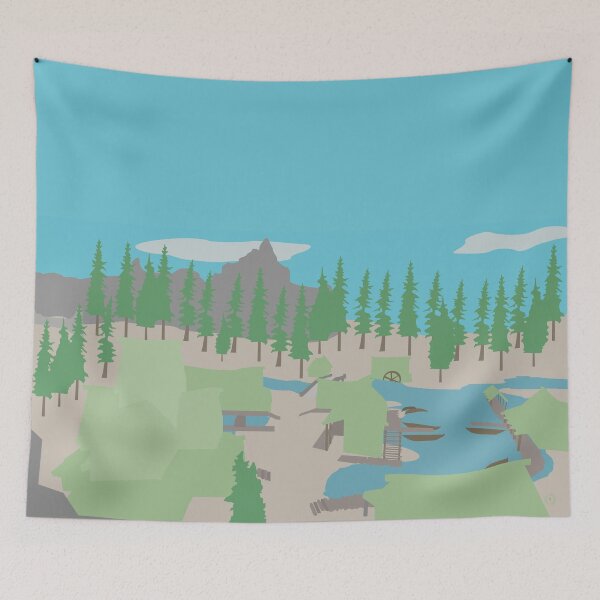 Item preview, Skyrim Morthal Landscape Vector Artwork designed and sold by Tamriel's Wanderer.
