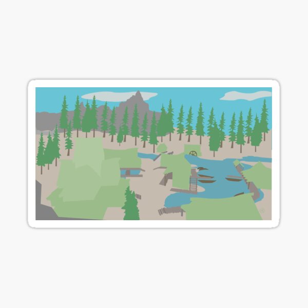 Skyrim Morthal Landscape Vector Artwork Sticker For Sale By Felixt518   St,small,507x507 Pad,600x600,f8f8f8 