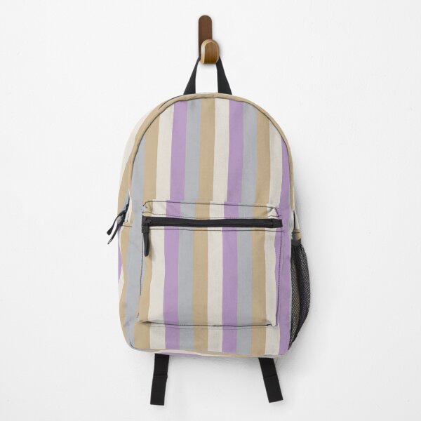 Item preview, Stripes Crocus Petal, Quiet Gray, Tofu, Almond Buff designed and sold by coverinlove.