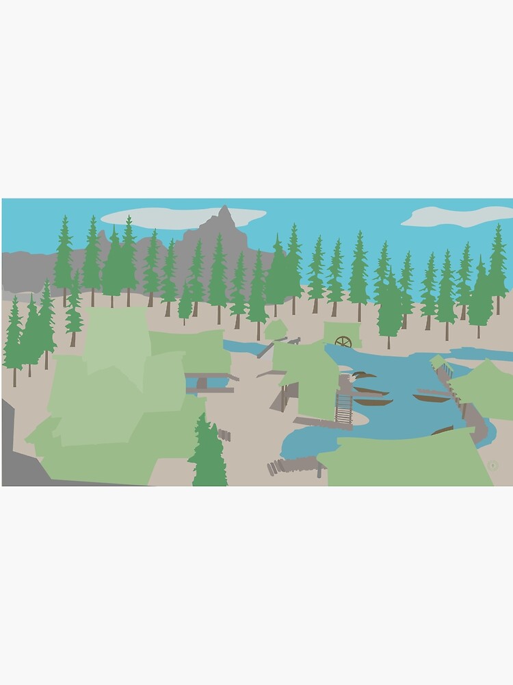 Skyrim Morthal Landscape Vector Artwork by felixt518