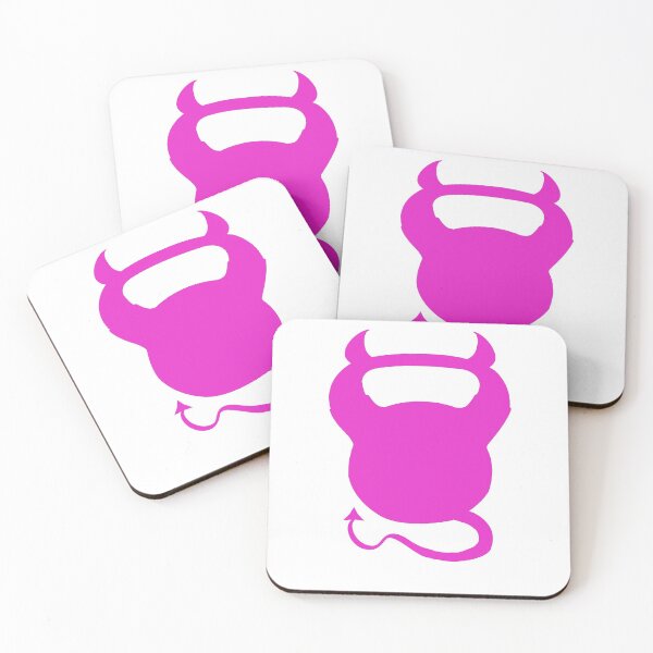 Item preview, Kettlebell Devil (Pink) designed and sold by Bear Cave Designs.