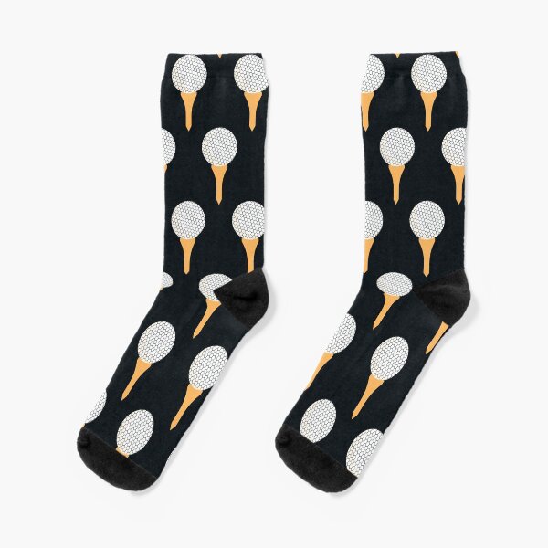 Item preview, Golf Ball and Tee Pattern (Black/ Orange) designed and sold by BuiceJox.