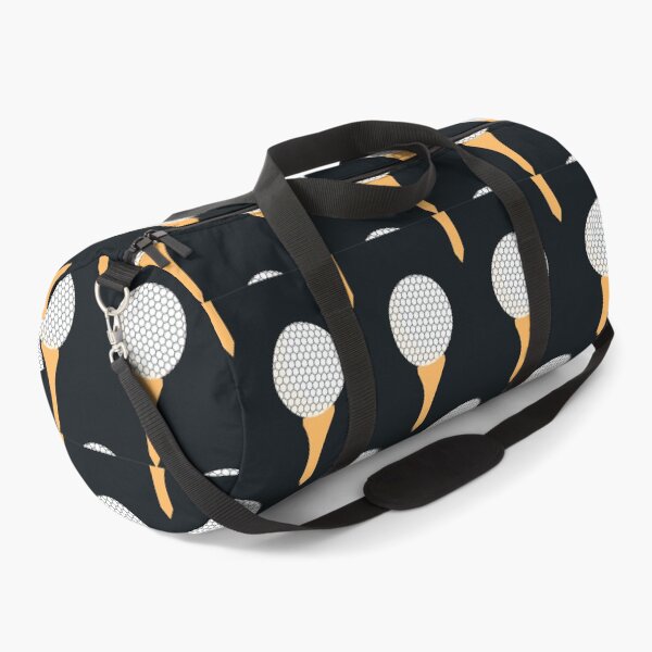 Item preview, Golf Ball and Tee Pattern (Black/ Orange) designed and sold by BuiceJox.