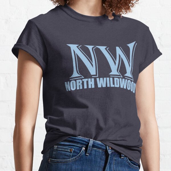 New Jersey North Wildwood Adult Cotton Vintage T-Shirt 