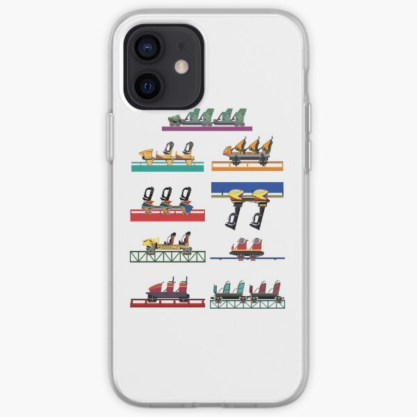 Busch Gardens Coaster Cars V2 Design (with Iron Gwazi!) iPhone Soft Case