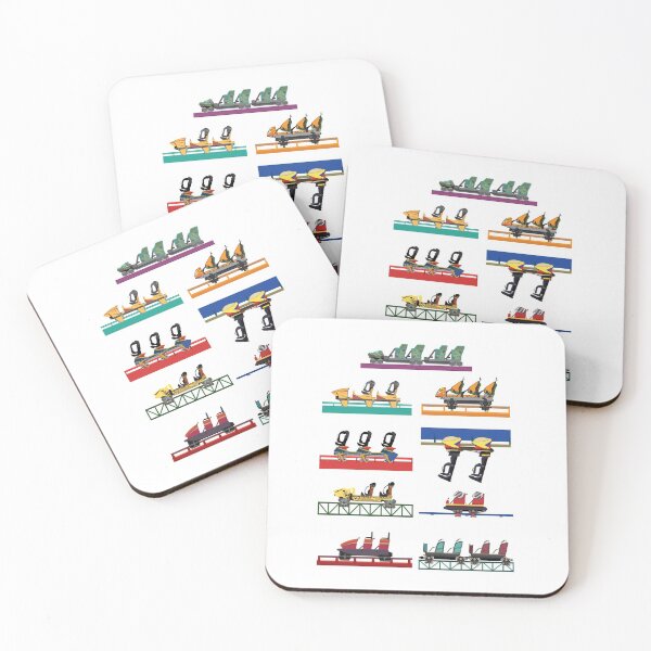 Item preview, Busch Gardens Coaster Cars V2 Design (with Iron Gwazi!) designed and sold by CoasterMerch.