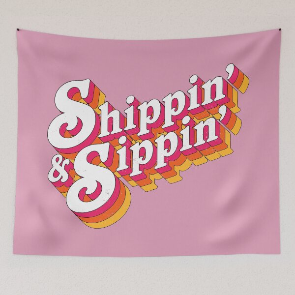 Item preview, Shippin' & Sippin' - Funny 60s/70s Retro Girls Cruise Design designed and sold by emmjott.