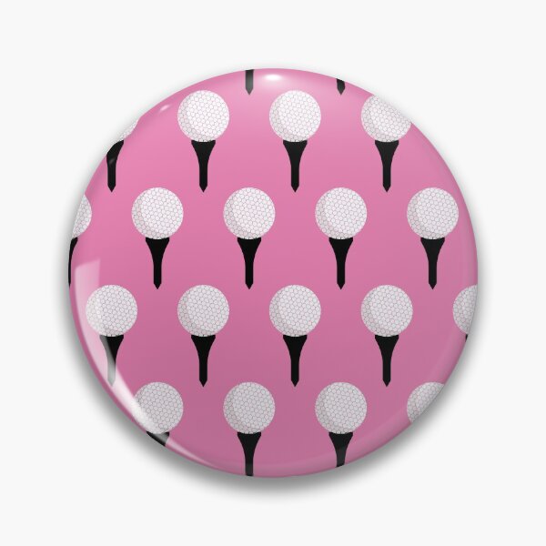 Item preview, Golf Ball and Tee Pattern (Pink) designed and sold by BuiceJox.