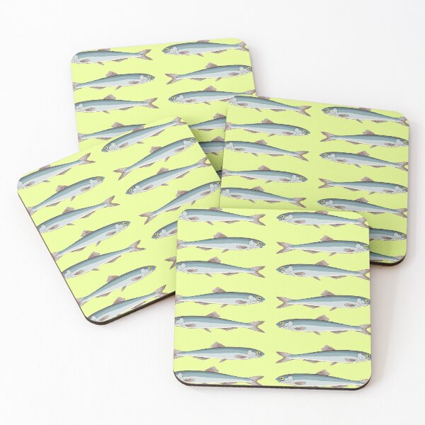 Item preview, European sardines a school of fish in a row designed and sold by duxpavlic.