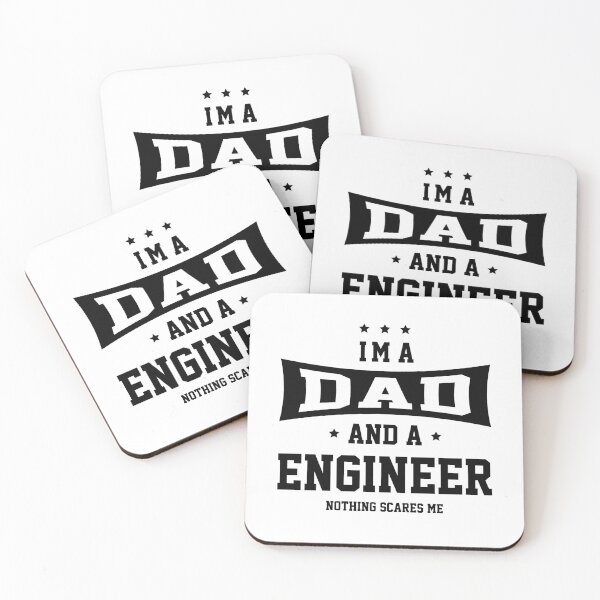 Item preview, Mens I'm A Proud Dad Of A Engineer Nothing Scares me - Dad Gift Funny Cool Fathers day designed and sold by DiogoCalheiros.